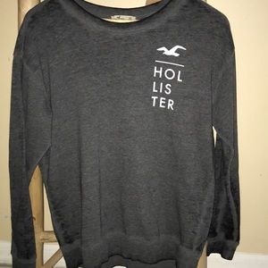 Grey long sleeve Hollister shirt
